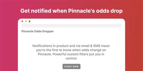 pinnacle odds dropper
